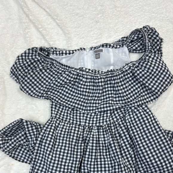 Chelsea28 Blue and White Off-Shoulder Maxi Dress - Picture 4 of 6